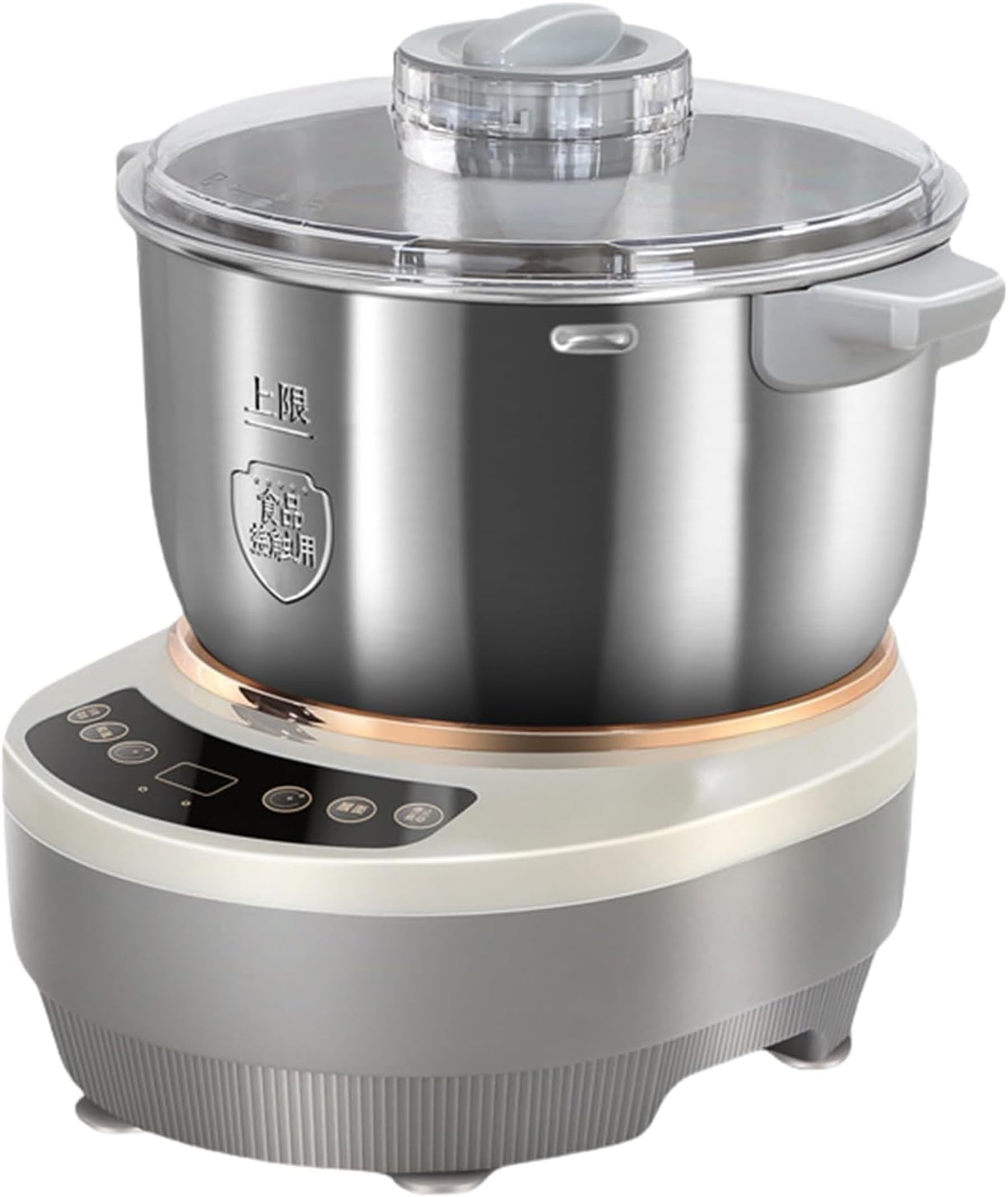 Tonain パンこねき機パン 製造器パンこね機 家庭用パンニーダー 3.5L/5L/7L 生地こね・発酵 ステンレスポット 110V 扇形羽根 パン/お菓子/ピザ/パスタ/うどん/餃子生地作り 蒸しパン製造機 自動生地発酵機 こねて発酵用のパン製造機 家庭で簡単に使用できます使いやすい 家庭用 (7Lタッチスクリーンモデル,グレー)